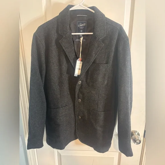 Grayers Hutton Wool Twill Sport Coat - Charcoal Gray Blazer size L NWT